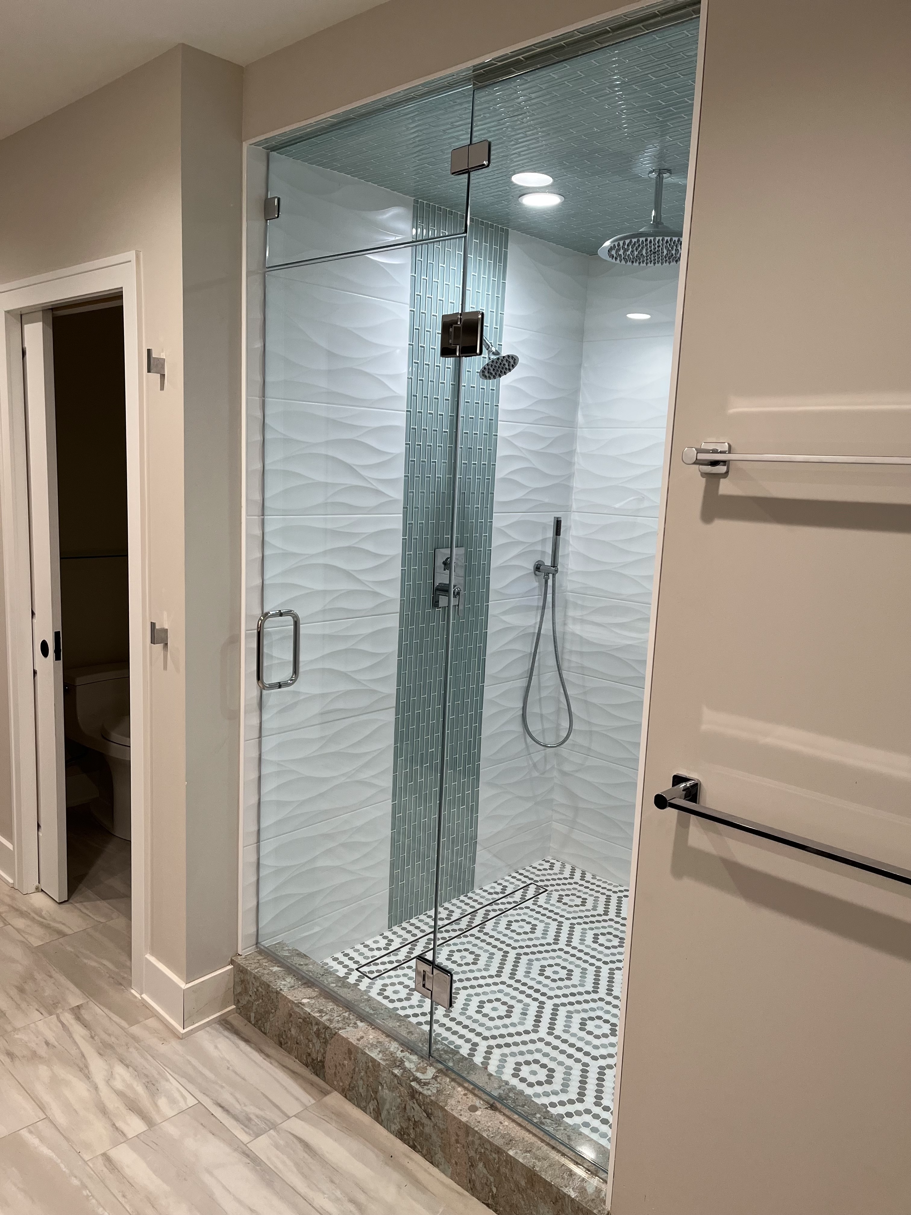 Glass shower remodel